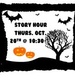 Spooky Story Hour, Thursday, October 20th at 10:30 am