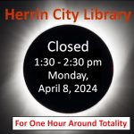 Closed for one hour during eclipse